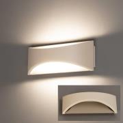 LED wandlamp Rio, greige/zandkleurig, breedte 23 cm, metaal