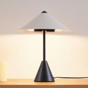 Lindby tafellamp Norvik, hoogte 35 cm, zwart/grijs, metaal