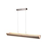 LED hanglamp Monterra, lengte 132 cm, bruin, hout