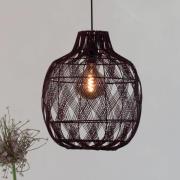 GOOD & MOJO Hanglamp Mendoza, rood, Ø 40 cm, bamboe, E27