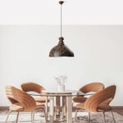 Hanglamp Saglam, 1-lamp, oud messing, metaal, Ø 40 cm