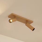 Arcchio plafondspot Brinja Slim, bruin, 2-lamps, GU10 MR11