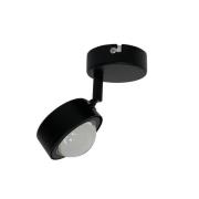 Lindby spot Jyla, zwart, lens, 4.200 K, Ø 8 cm, GX53