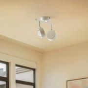 Lindby spot Jyla, wit, lens, 4.200 K, 2-lamps, GX53