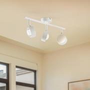 Lindby spot Jyla, wit, lens, 3.000 K, 3-lamps, GX53