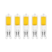 Arcchio LED stiftlamp, G9, 2,2W, 3000K, set van 5
