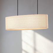 Lindby hanglamp Soula, 78 cm, beige, kunststof, E27