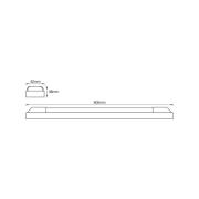 OSRAM LED-lichtbalk POWER BATTEN, 3.000 K, 60 cm, 2-lamps.