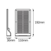 OSRAM LED-zonne-buitenwandlamp DOORLED, wit, sensor, IP44