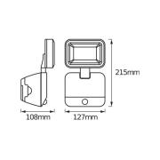 OSRAM LED-buitenspot DOUBLE 1-lamp zwart Sensor Batterij