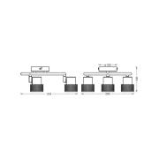 OSRAM plafondspot CORK SPIRAL zwart 3-spot GU10-LED 927
