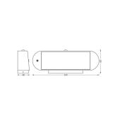 OSRAM LED-sensor wandlamp ENDURA STYLE SOLAR OVAL 34 cm 840