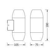 OSRAM buitenwandlamp ENDURA CLASSIC CANNON antraciet up/down