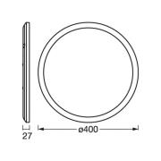 OSRAM LED plafondlamp ORBIS ULTRA SLIM, wit, Ø 40 cm, dimbaar