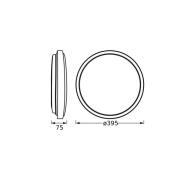 OSRAM LED plafondlamp ORBIS LONDON, wit, Ø 40 cm, metaal