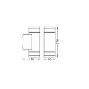 OSRAM buitenwandlamp ENDURA CLASSIC IVE, donkergrijs, IP65