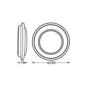 OSRAM LED plafondlamp ORBIS BERLIN, zwart Ø 39 cm metaal