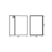 OSRAM buitenwandlamp ENDURA CLASSIC CUBE, wit metaal IP44