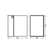 OSRAM buitenwandlamp ENDURA CLASSIC CUBE, zilver metaal IP44