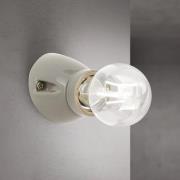 Wandlamp Frost, gau, keramiek, E27