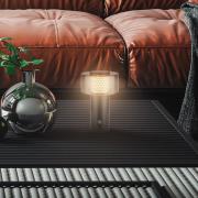 LED tafellamp op accu Brilo unplugged Gila, goud/zwart 21 cm