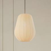 Lindby hanglamp Helin, beige, Ø 30 cm, stof