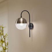 Wandlamp Bastos 3055, zwart/goud antiek/helder