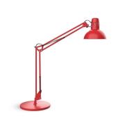 Bureaulamp MAULstudy, rood, staal, hoogte 49 cm