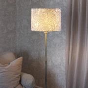 Vloerlamp Amy, Eldertree groen/goud, hoogte 150 cm, E27