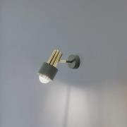 Wandspot Destin, 1-lamp groen/messing