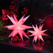 STERNTALER LED-ster, roze, Ø 8 cm, 18 punten, IP44 batterij