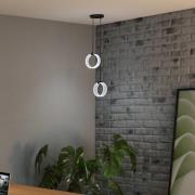 OSRAM LED hanglamp Decor Circle, 2-lamps, CCT, zwart