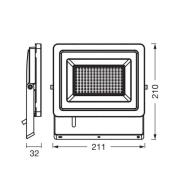 OSRAM LED spot Floodlight EA, 24,5 W, IP65, zwart, aluminium