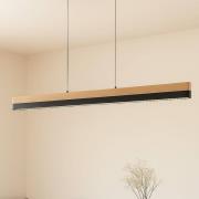 Lucande LED hanglamp Holven, hout, CCT, lengte 113 cm