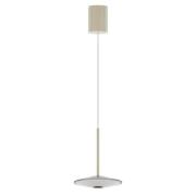 LOOM DESIGN LED hanglamp Solene, wit, glas, Ø 20 cm