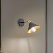 Wandlamp Berceste 185-A zwart/goud