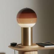 MARSET tafellamp Dipping Light, hoogte 22 cm, bruin/messing