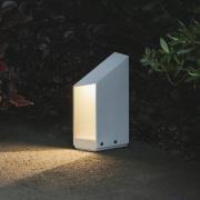 MARSET LED sokkellamp Domus, hoogte 26 cm, wit, aluminium