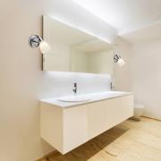 Verchroomde wandlamp Kensington met IP44