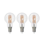 Arcchio LED lamp E14 G45, set van 3, 3000 K