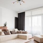 Plafondlamp Banana, zwart, metaal, 67 cm, 6-lamps, E27