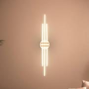 LED plafondlamp Tinka, lichtgrijs/bruin, lengte 98 cm