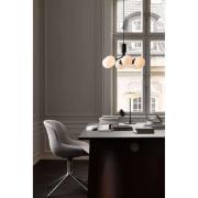 Nuura hanglamp Apiales 6, Ø 50 cm, zwart/opaal
