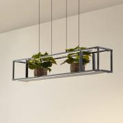 Lucande LED hanglamp Estante, zwart, dimbaar