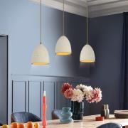 Schöner Wohnen hanglamp Traventa, 3-lamps, beige, E27