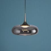 SCHÖNER WOHNEN LED hanglamp Posh 1-lamp, rookglas, 3.000 K