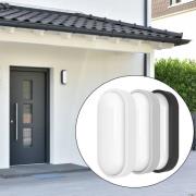 MEGATRON LED buiten wandlamp Zella Neo XL Sensor, grijs, IP54