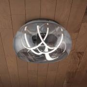 LED plafondlamp Malou, glas, CCT, afstandsbediening