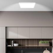 LED plafondlamp Tava A, CCT, 29 x 29 cm, wit, afstandsbediening