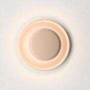 Vibia Top LED wandlamp Ø 17 cm zachtroze